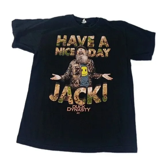 Duck Dynasty T-Shirt Mens Size Large Black W/Graphics Cotton - Picture 1 of 10